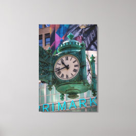 Ikon Tid Över State St Färg Porträtt Canvas
