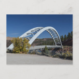 Ikonbron vid Flaming Gorge Sjö Spillway Vykort