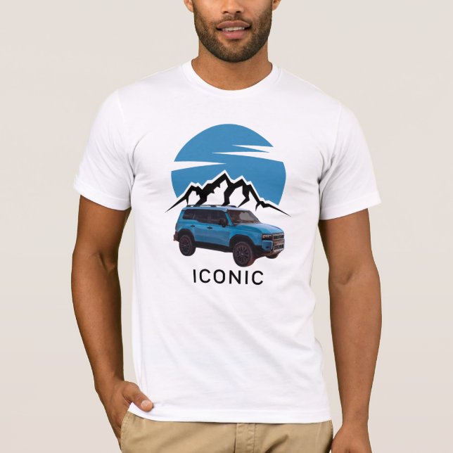 Ikondesign utomhus utanför landsväg för Fordon Ret T Shirt (Framsida)