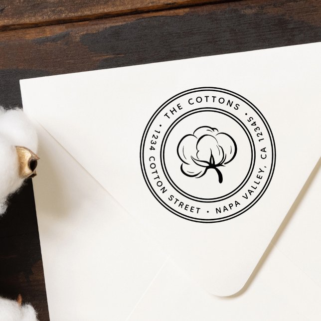 Ikonen för bomullsrullning, Returadress Självfärgande Stämpel (Skapare uppladdad)