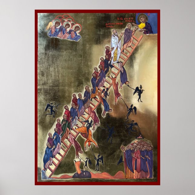 Ikonen Ladder of Divine Ascent Poster (Framsidan)