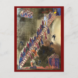 Ikonen Ladder of Divine Ascent Vykort