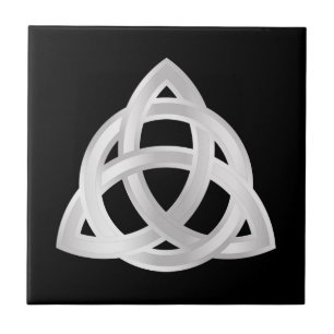 Ikonen Original Celtic Triquetra Knot silver Kakelplatta