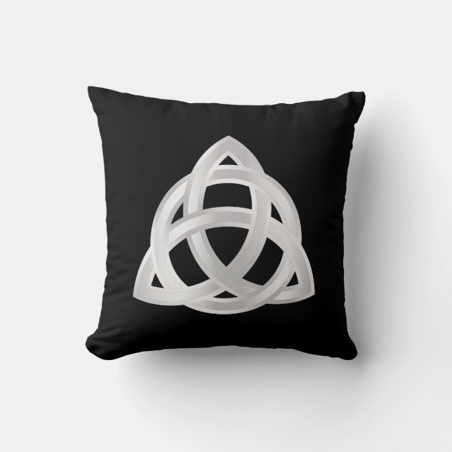 Ikonen Original Celtic Triquetra Knot silver Kudde (Framsida)