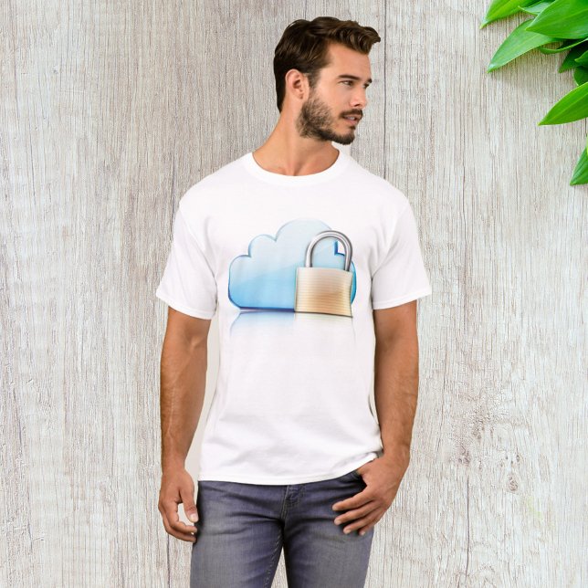Ikonen Padlock Secure T-Shirt för Internet-säkerhe (Skapare uppladdad)