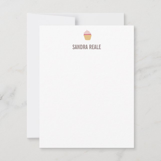 Ikonen Personal Stationery Note-kort för liten cup Inbjudningar (Framsida)