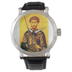 Ikonen Saint Theodore Tiron orthodox Armbandsur