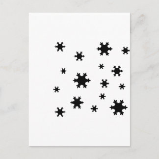 ikonen snöflingor vykort