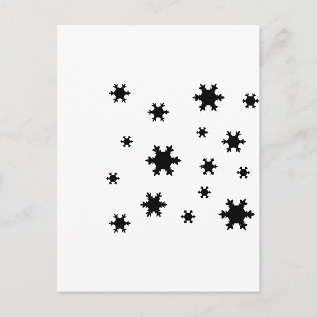 ikonen snöflingor vykort (Framsida)