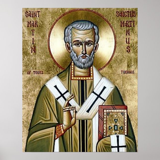 Ikonen St Martin de Tours Poster (Framsidan)
