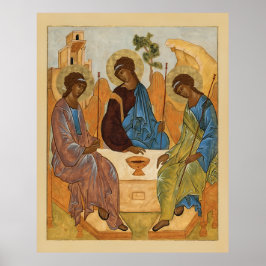 Ikonen Trinity för Heliga Poster