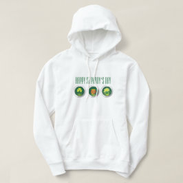 Ikonens vita hoodie på tre Paddy's