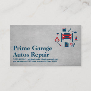 Ikoner för Autos Repair Services Visitkort