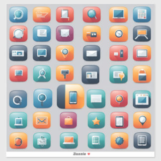 ikoner klistermärken