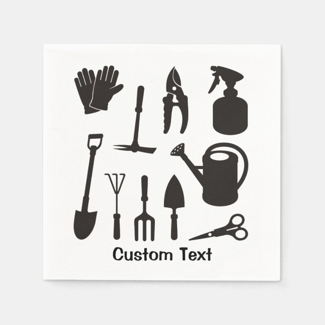  ikoner Silhouettes Pappersservett (Framsidan)