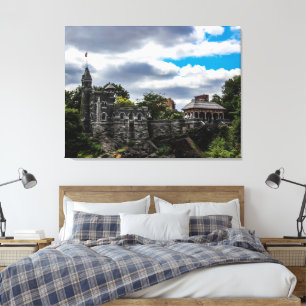 Ikonfoto av Belvedere Castle i NYC Canvastryck