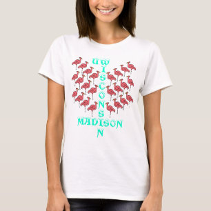 IKONIC PLASTIC FLAMINGOS & UW MADISON TEE