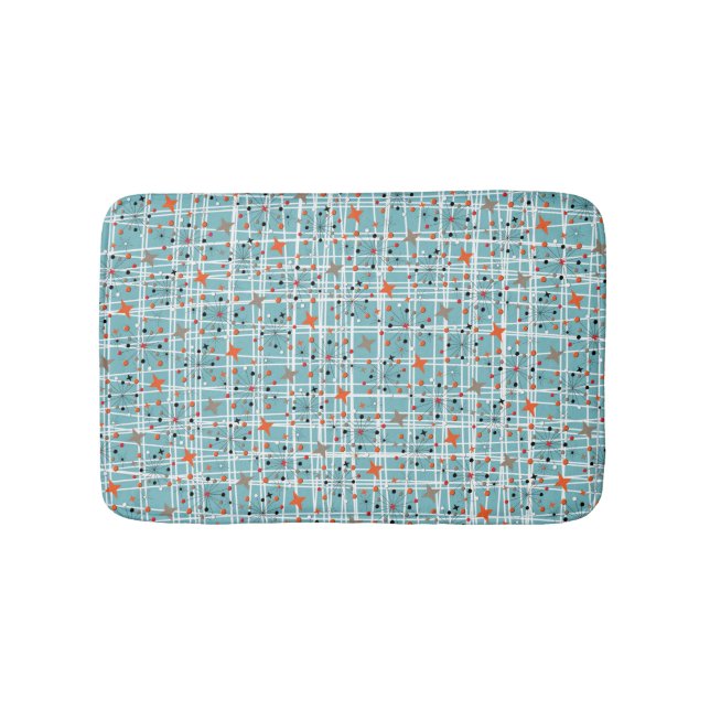 Ikonisk 1950:s atomstartsretro-design badrumsmatta (Framsidan)