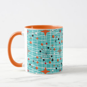 Ikonisk 1950:s atomstartsretro-design mugg