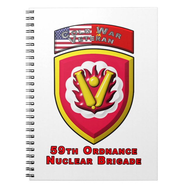 Ikonisk 59:e ordnance Nuclear Brigade Anteckningsbok (Framsidan)