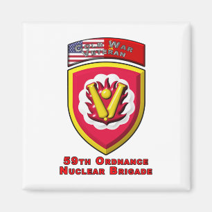 Ikonisk 59:e ordnance Nuclear Brigade Magnet