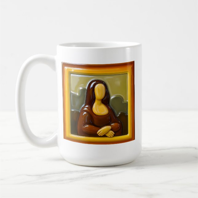 Ikonisk Ansiktslös Konst   Kaffemugg (Vänster)