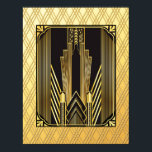 Ikonisk Art Deco Poster<br><div class="desc">Om du väljer att ladda ned poster Walgreen-butiken din hämtning i olika storlekar och i olika struktur på mycket bra pris. Ibland med rabatt. Ett tips från min amerikanska vän. Se onlinen "Digital Printing" (Digital Printing) i Storbritannien. Jag har skapat en poster som påminner mycket om kudden av samma design....</div>