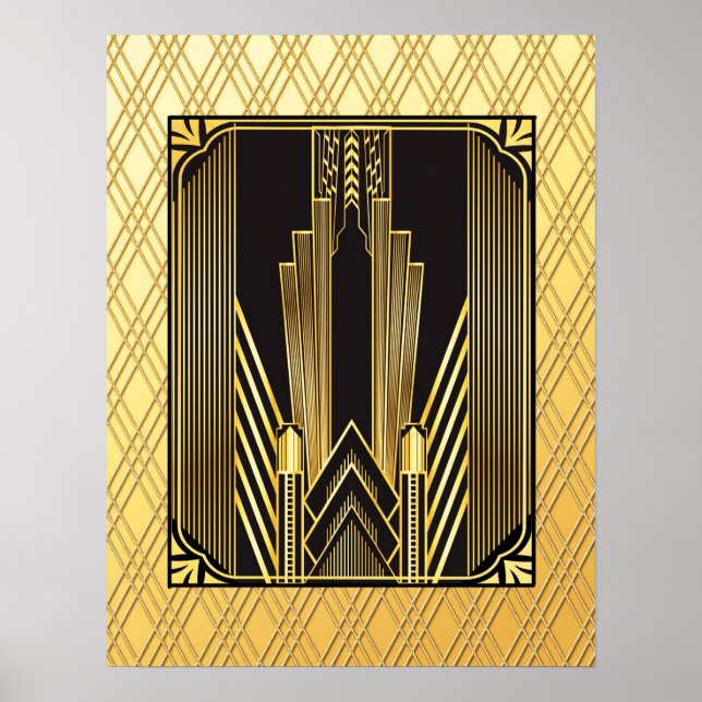 Ikonisk Art Deco Poster (Framsidan)