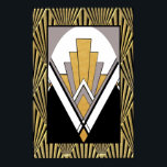 Ikonisk Art Deco Poster. Guld, grått och svart. Poster<br><div class="desc">Om du väljer att ladda ned poster Walgreen-butiken din hämtning i olika storlekar och i olika struktur på mycket bra pris. Ibland med rabatt. Ett tips från min amerikanska vän. Se onlinen "Digital Printing" (Digital Printing) i Storbritannien. Den här Art Deco-Poster är samma design som matchande dyna i min butik....</div>