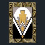 Ikonisk Art Deco Poster. Guld, grått och svart. Poster<br><div class="desc">Om du väljer att ladda ned poster Walgreen-butiken din hämtning i olika storlekar och i olika struktur på mycket bra pris. Ibland med rabatt. Ett tips från min amerikanska vän. Se onlinen "Digital Printing" (Digital Printing) i Storbritannien. Den här Art Deco-Poster är samma design som matchande dyna i min butik....</div>