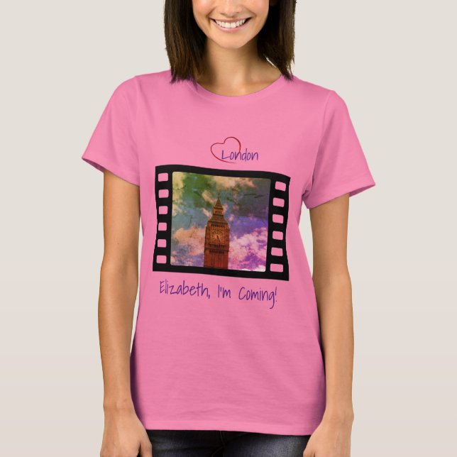 Ikonisk "Big Ben"-klocka torn T-Shirt (Framsida)