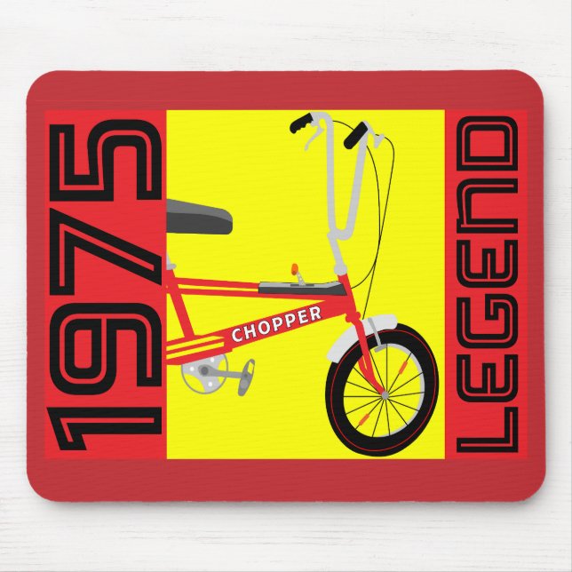 Ikonisk cykel för British 1970 Musmatta (Framsidan)