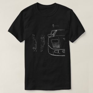Ikonisk F 40-dispositionerare Kolv och tråd T Shirt