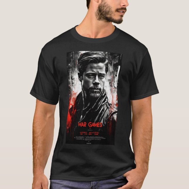 "Ikonisk film: Black & White Movie Scene T-Shirts (Framsida)