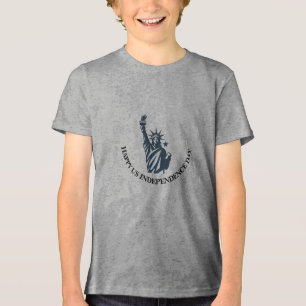 Ikonisk Frihetsgudinnan Torch-Logotyp T Shirt