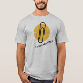 Ikonisk gem clipsolnedgång, kontorsarbetare t shirt