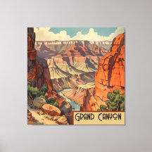 Ikonisk Grand Canyon-väggkonst