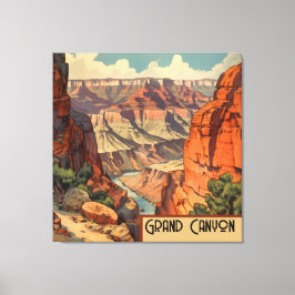 Ikonisk Grand Canyon-väggkonst Canvastryck