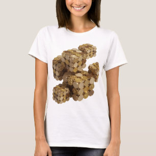 Ikonisk guld ABSTRAKT KONST Konstnärligt motiv T Shirt