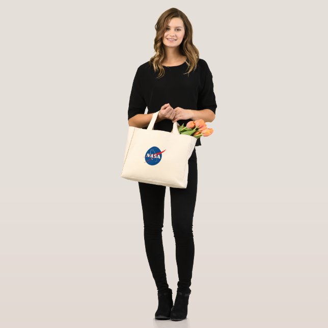 Ikonisk handväska för NASA-bomull (Pluto Cream) Mini Tygkasse (Fram (modell))