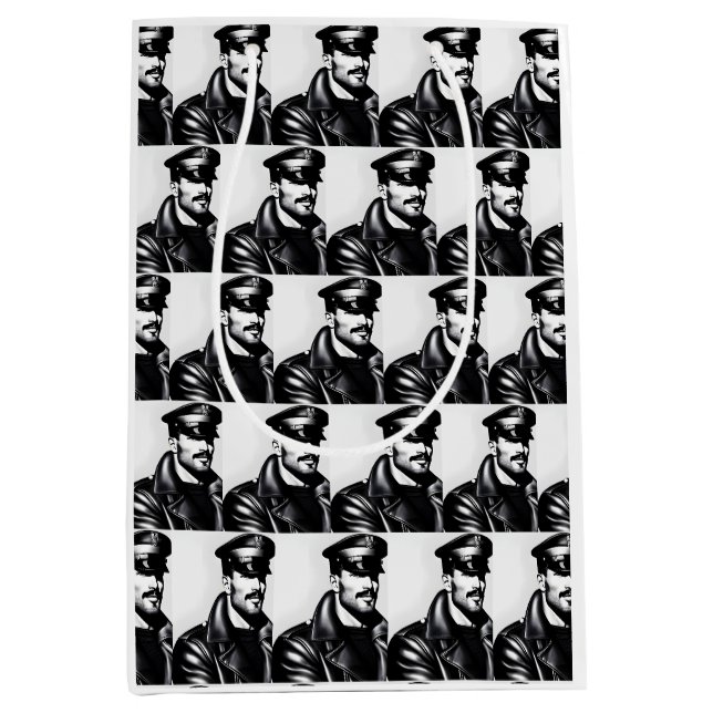 Ikonisk HBTQ Gay Leather Daddy (Framsidan)