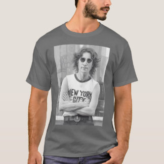 Ikonisk Lennon NYC-porträtt PERFEKT PRESENT TILL D T Shirt