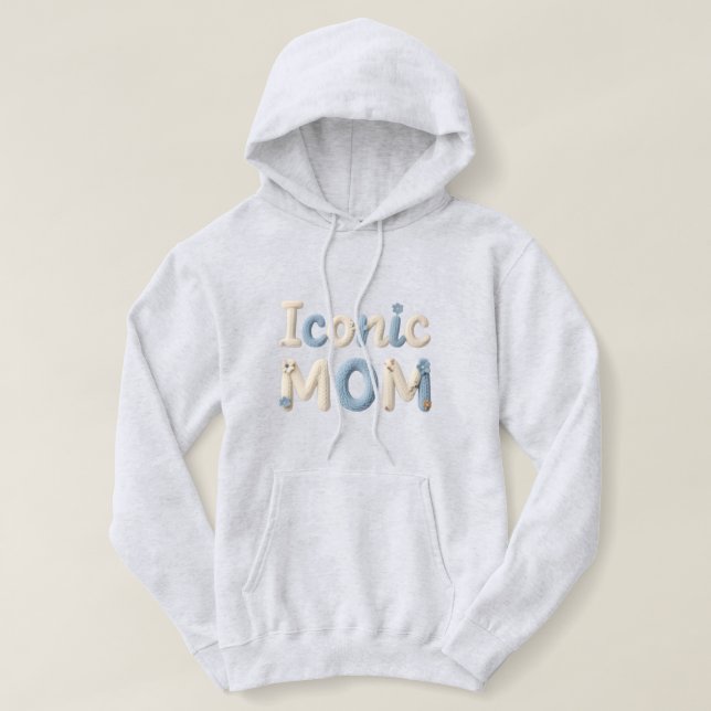 Ikonisk Mamma Falsk Garn Stil Tröja – Mysig Dam  (Design framsida)