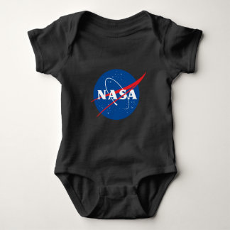 Ikonisk NASA-bomullsdräkt Baby (Eclipse Black) T Shirt
