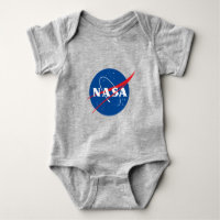 Ikonisk NASA-bomullsdräkt Baby-kostym (Måne Grått)