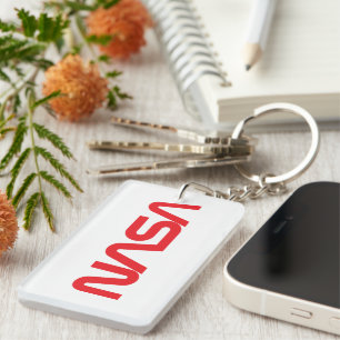 Ikonisk NASA Circa Keychain (Rocket White) Nyckelring