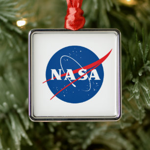 Ikonisk NASA-Helgdag Ornament (fyrkant)