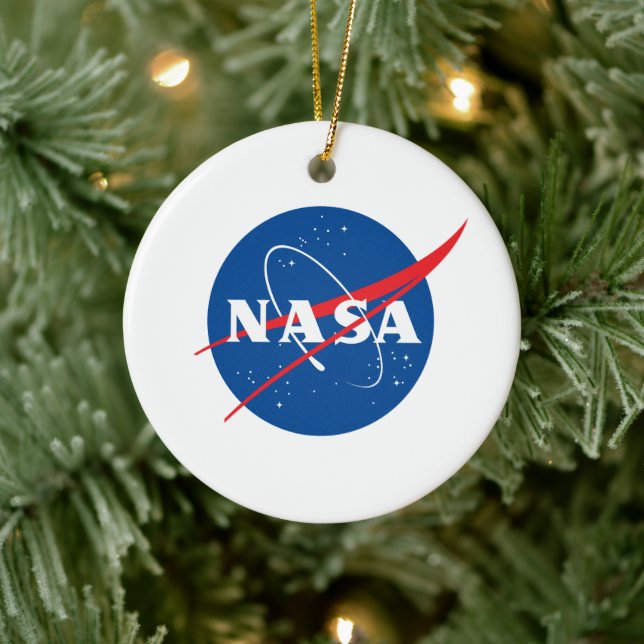 Ikonisk NASA keramisk Helgdag Ornament (cirkel) (Träd)