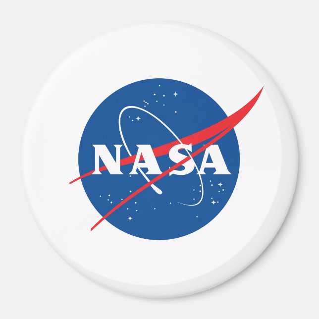 Ikonisk NASA-rundmagnet (Student-värderedigering) Magnet (Framsidan)