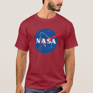 Ikonisk NASA tung bomull T-Shirt (Mars Red)